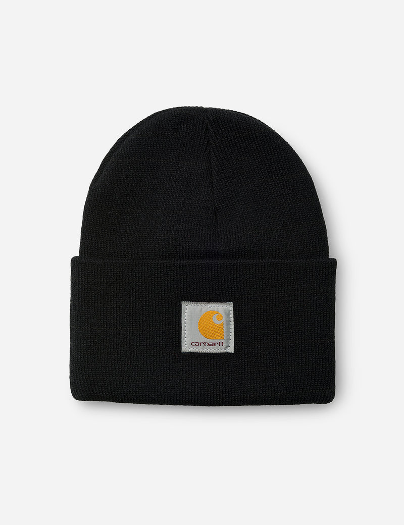 Carhartt Watch Cap Beanie Hat - Black - URBAN EXCESS