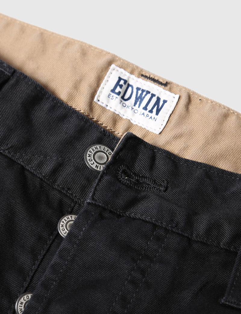 Edwin 55 Chino (Relaxed Tapered) - Black