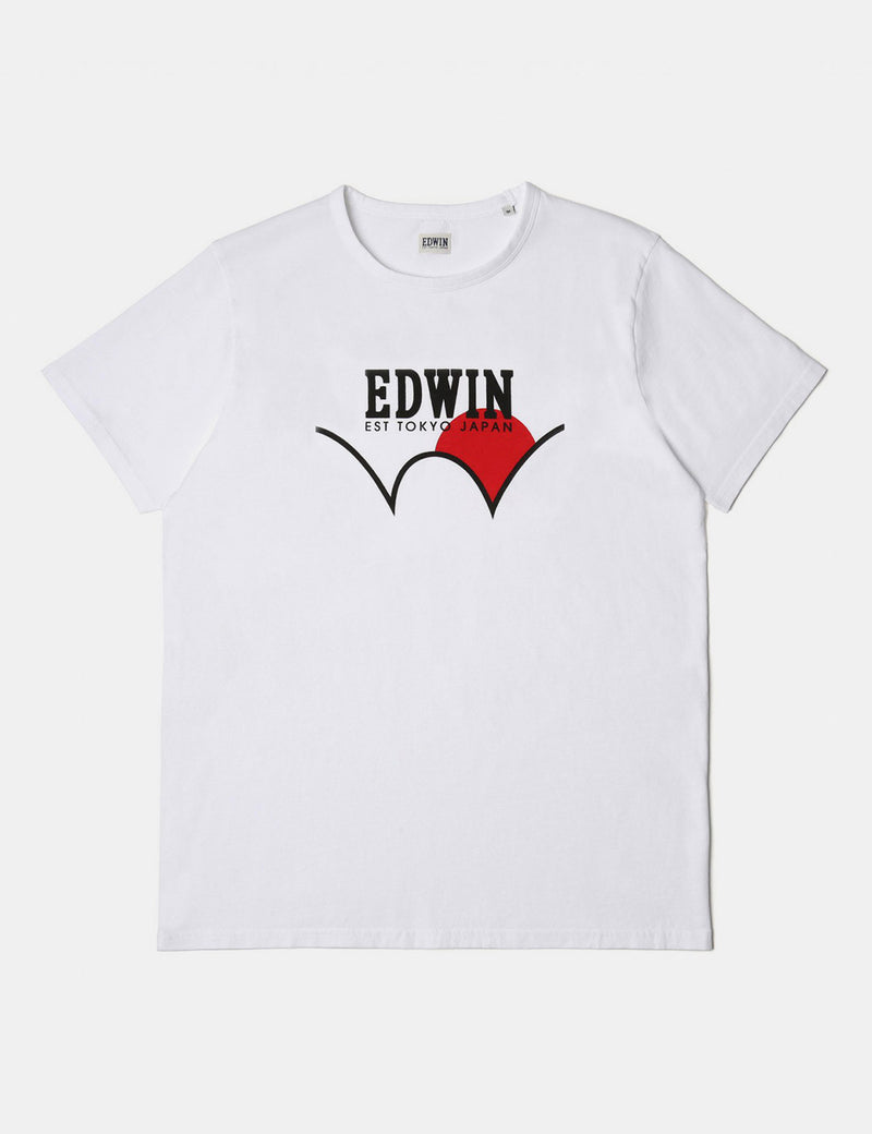 Edwin Red Dot Logo T-Shirt - White