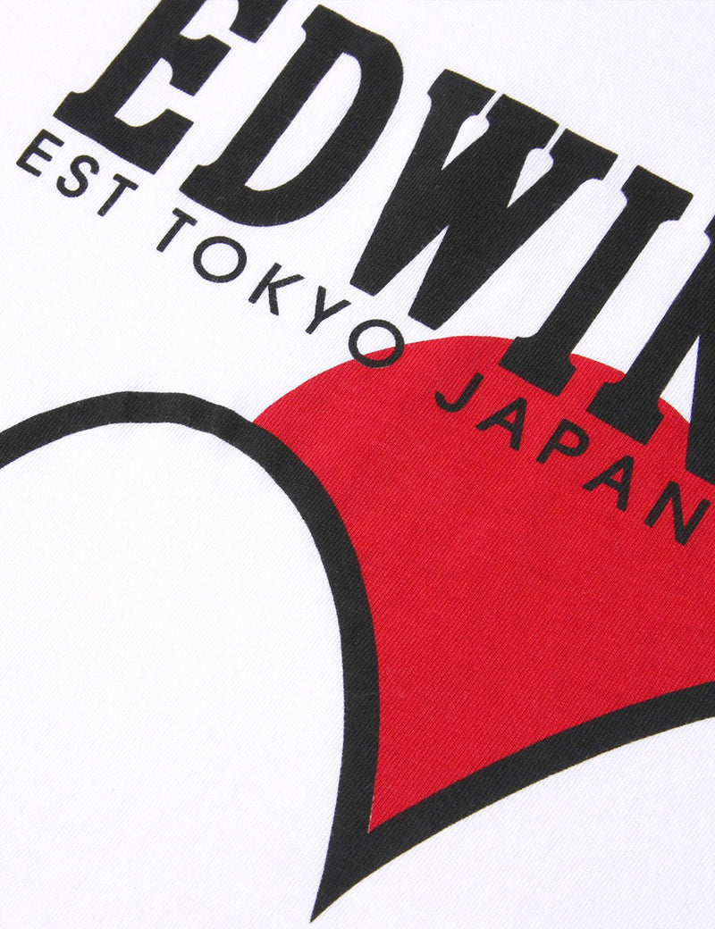 Edwin Red Dot Logo T-Shirt - White