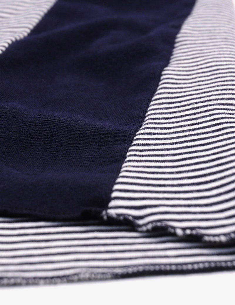 Edwin Engineered Stripes T-Shirt - Navy/White
