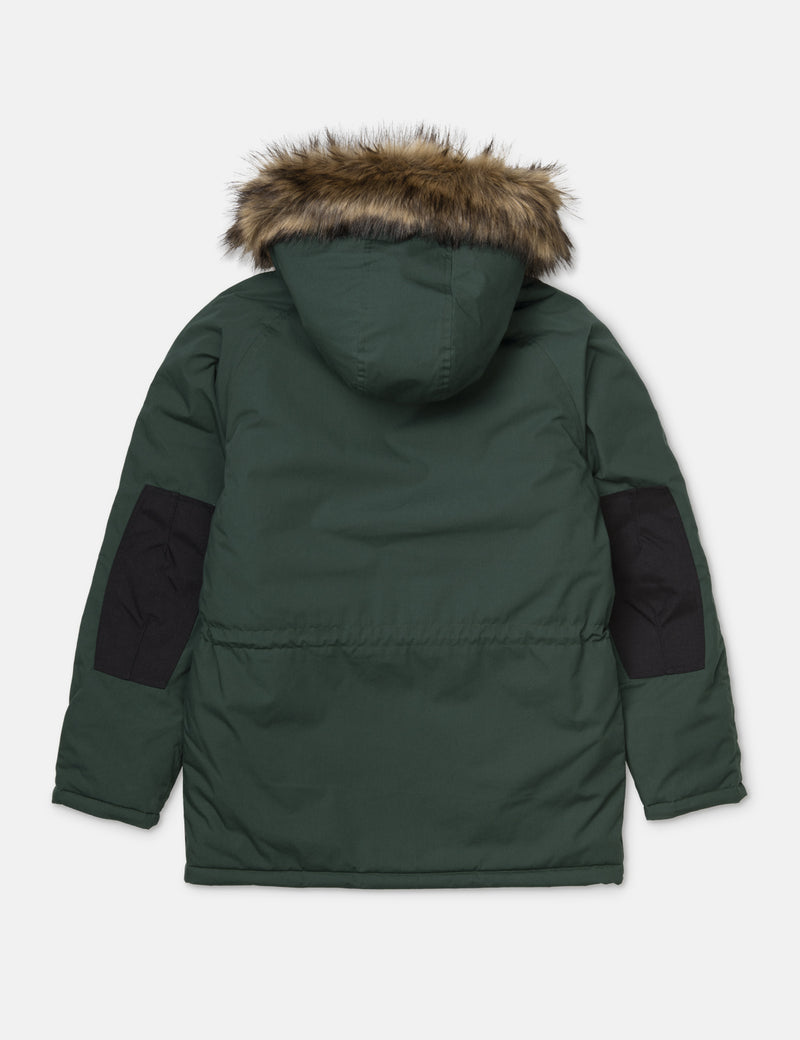 Carhartt-WIP Trapper Parka - Dark Fir Green / Black