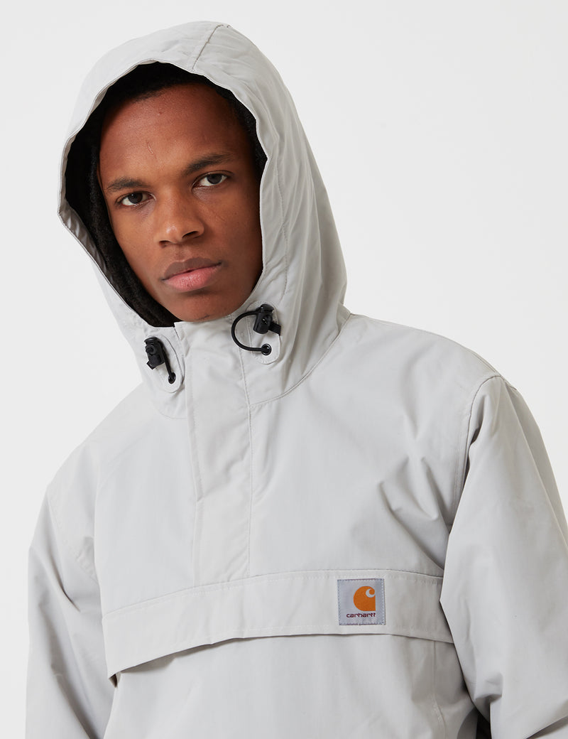 Carhartt-WIP Nimbus Half-Zip Jacket (Fleece Lined) - Cinder Ecru