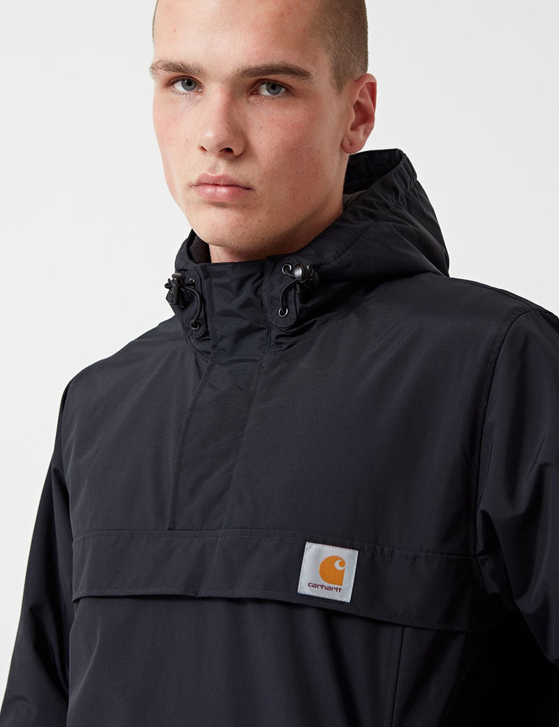 Carhartt-WIP Nimbus 풀오버 재킷 (양털 안감)-블랙
