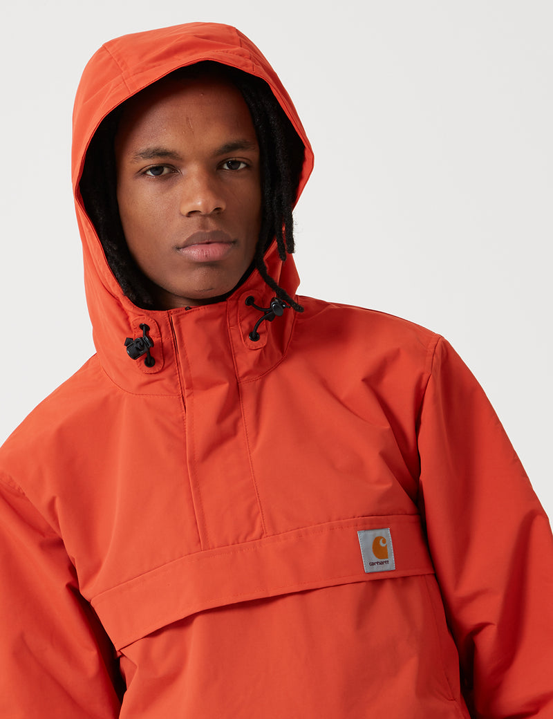 Carhartt-WIP Nimbus Half-Zip Jacket (Fleece Lined) - Persimmon Orange