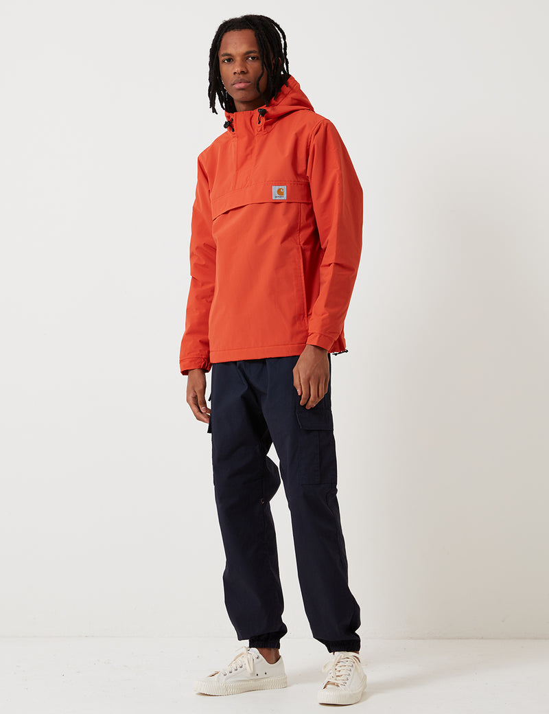 Carhartt-WIP Nimbus Half-Zip Jacket (Fleece Lined) - Persimmon Orange