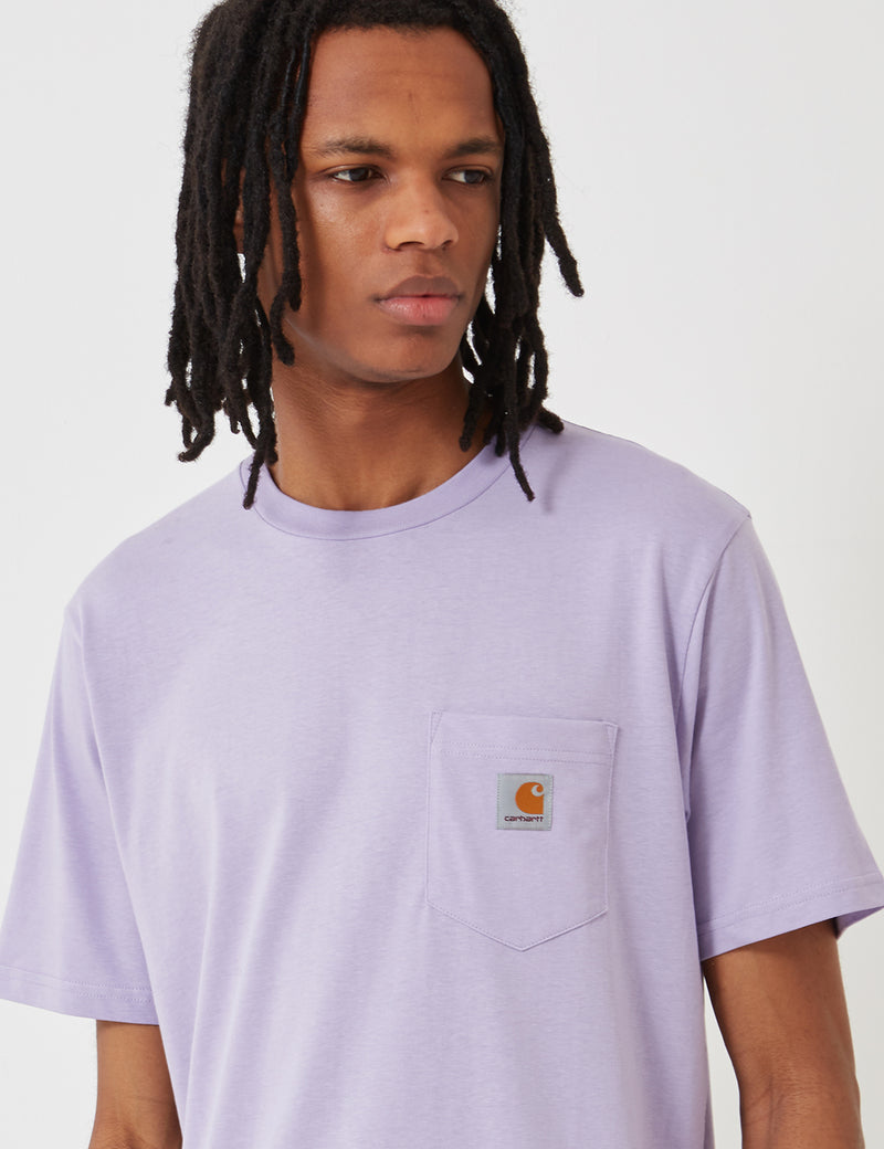 カーハート-WIPポケットTシャツ-ソフトラベンダー
