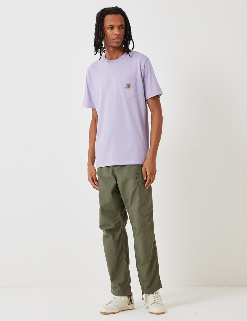 Carhartt-WIP Pocket T-Shirt - Soft Lavender