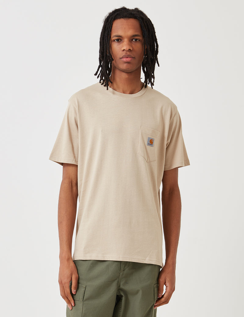 Carhartt-WIP Pocket T-Shirt - Boulder Beige