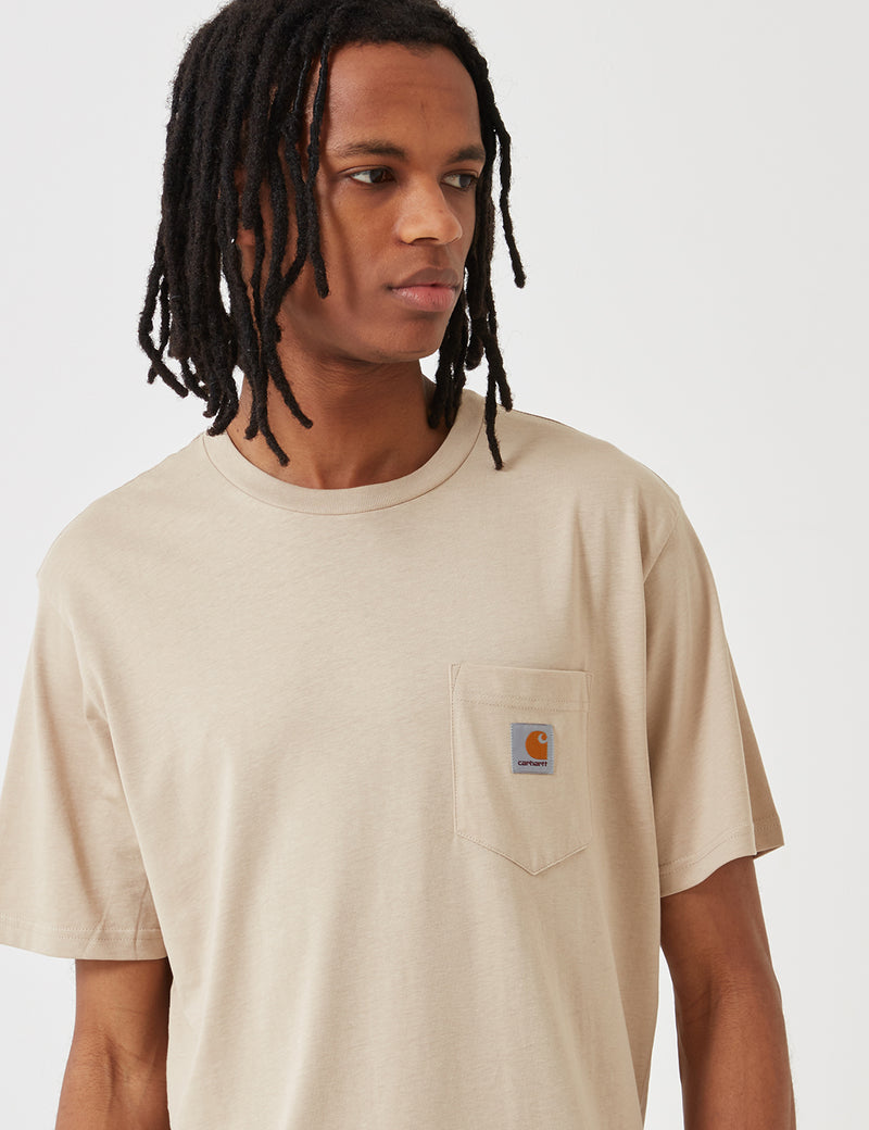 Carhartt-WIP Pocket T-Shirt - Boulder Beige