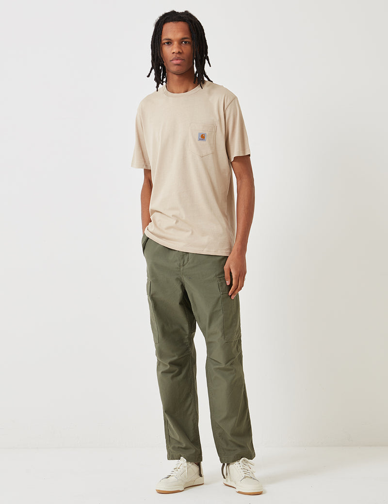 Carhartt-WIP Pocket T-Shirt - Boulder Beige