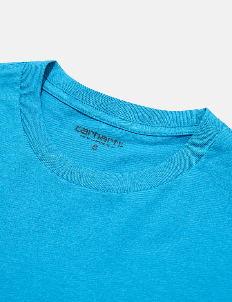 カーハート-WIPポケットTシャツ-ピオルブルー