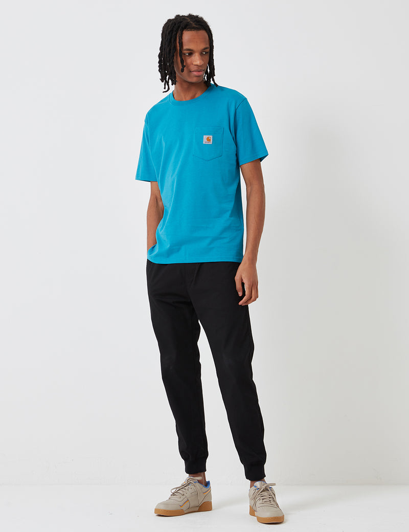 カーハート-WIPポケットTシャツ-ピオルブルー