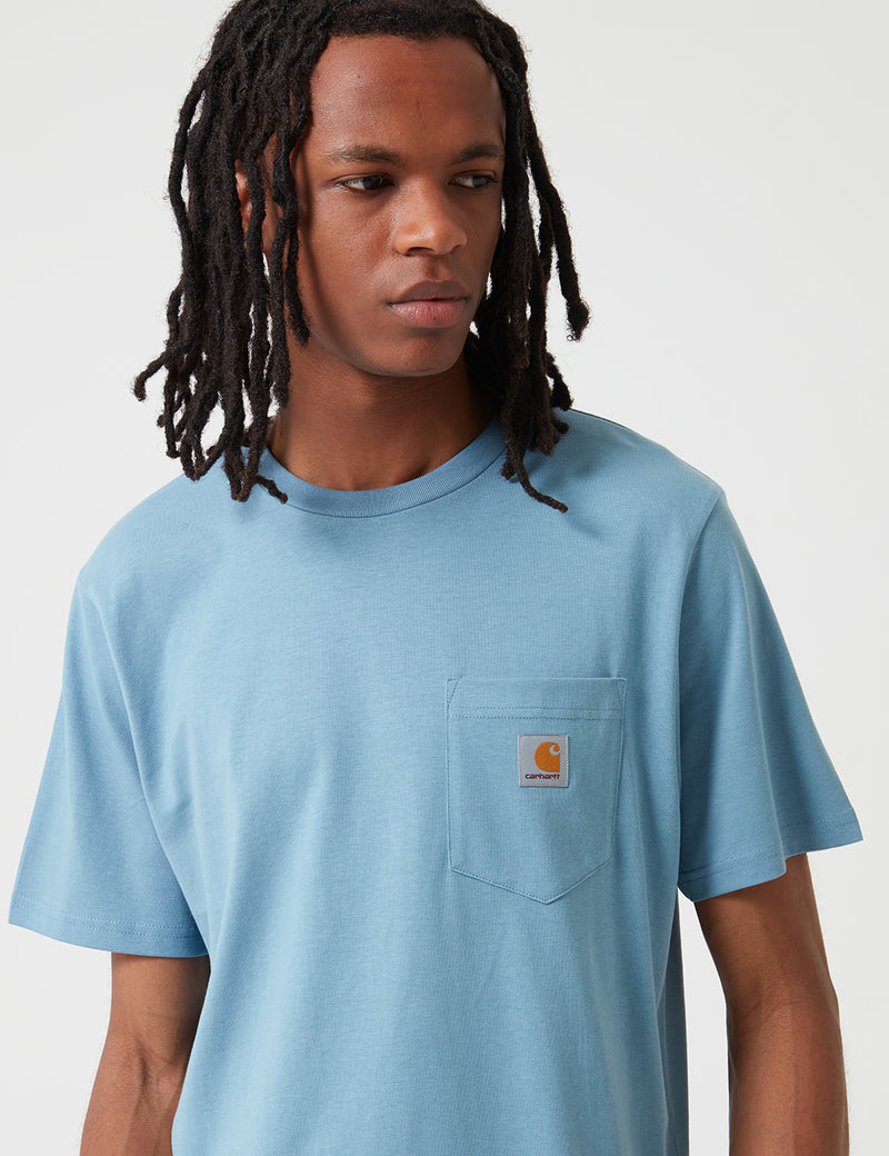 Carhartt-WIP Pocket T-Shirt - Cold Blue