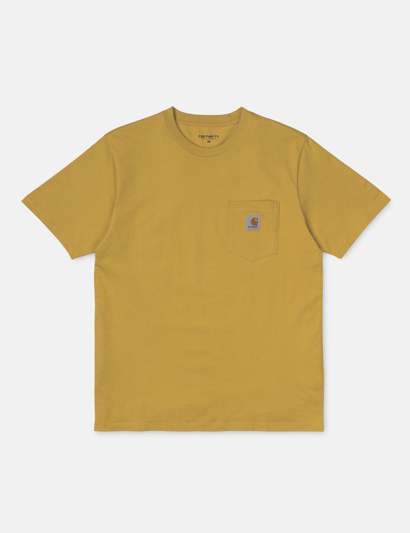 カーハート-WIPポケットTシャツ-コルザイエロー