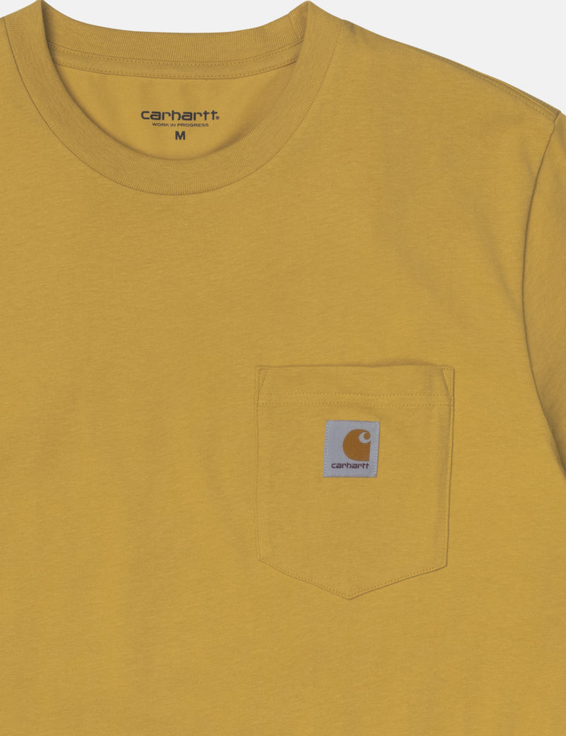 カーハート-WIPポケットTシャツ-コルザイエロー