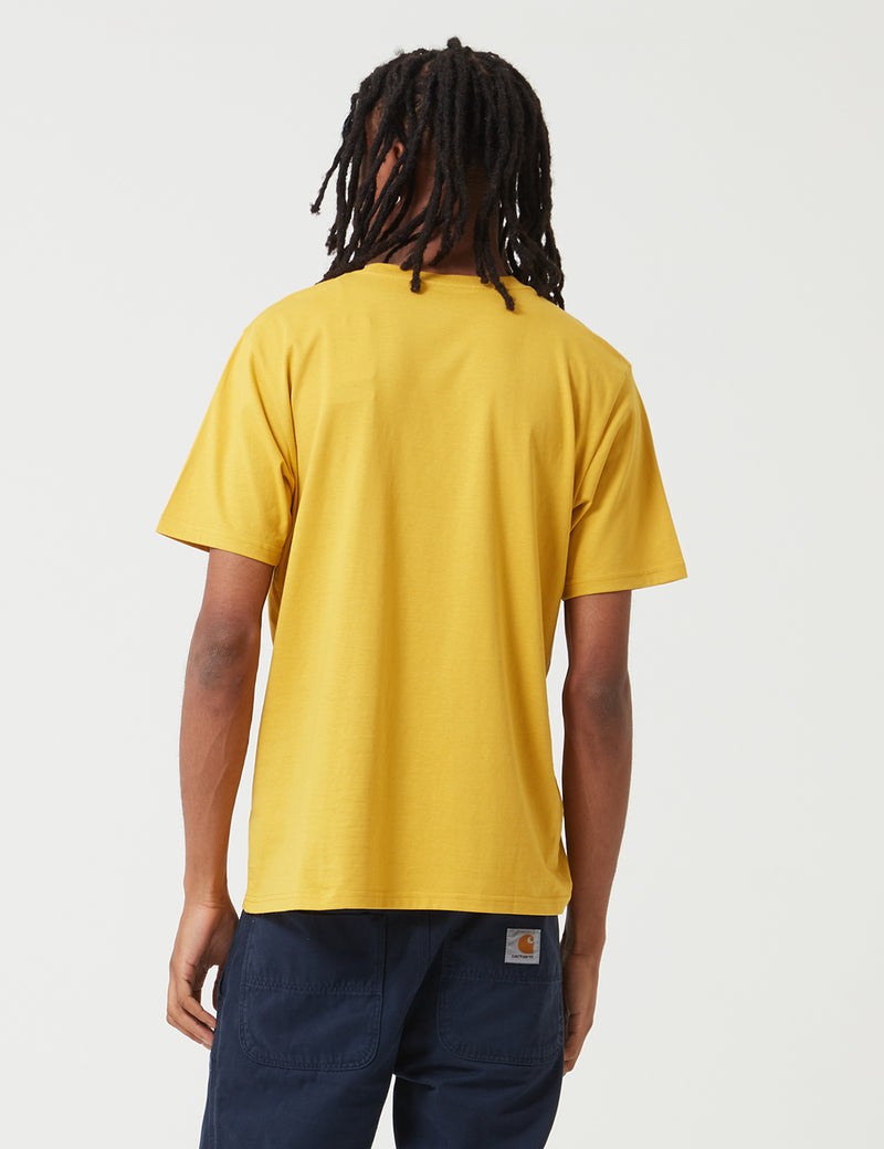 カーハート-WIPポケットTシャツ-コルザイエロー