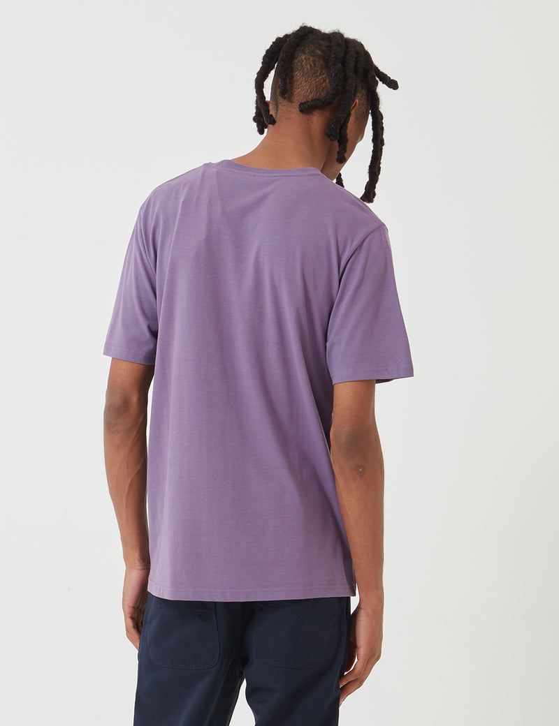 Carhartt-WIP 포켓 티셔츠-더스티 모브 핑크