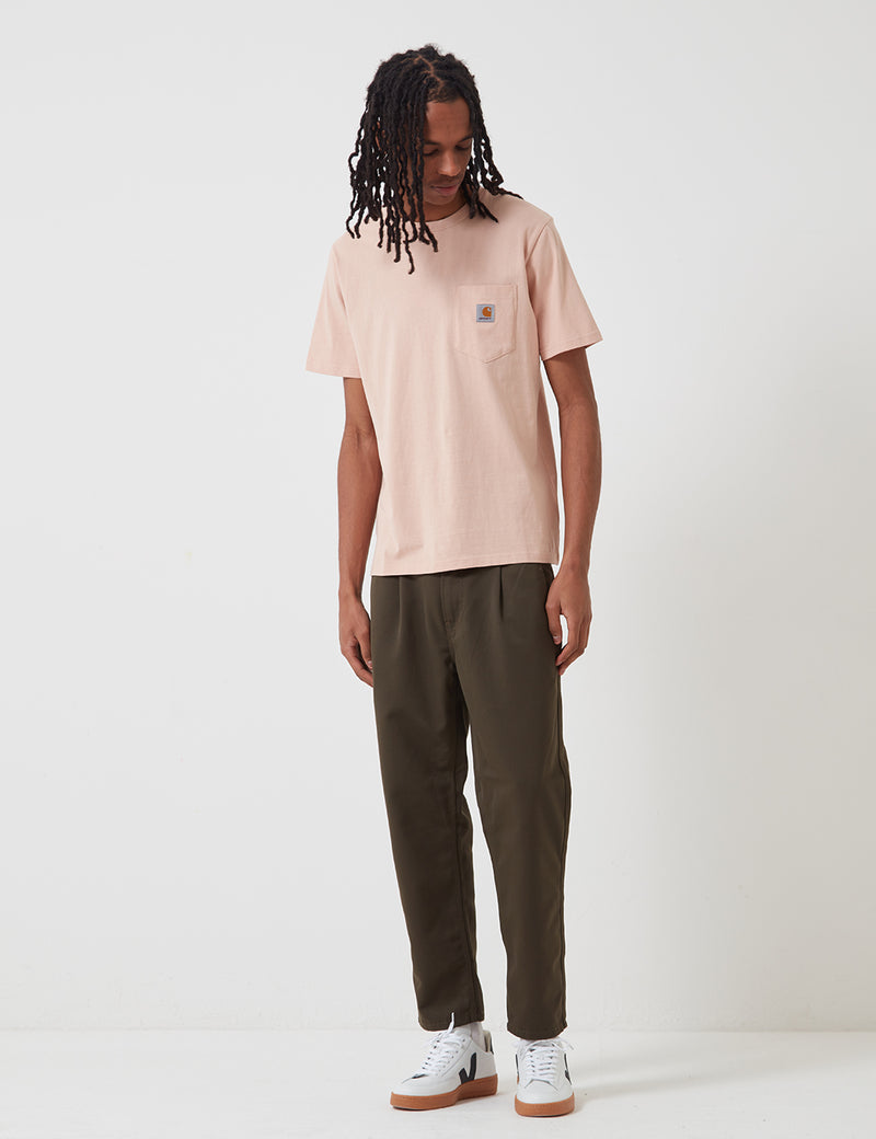Carhartt-WIP-Taschen-T-Shirt - Pulverförmige Rosa