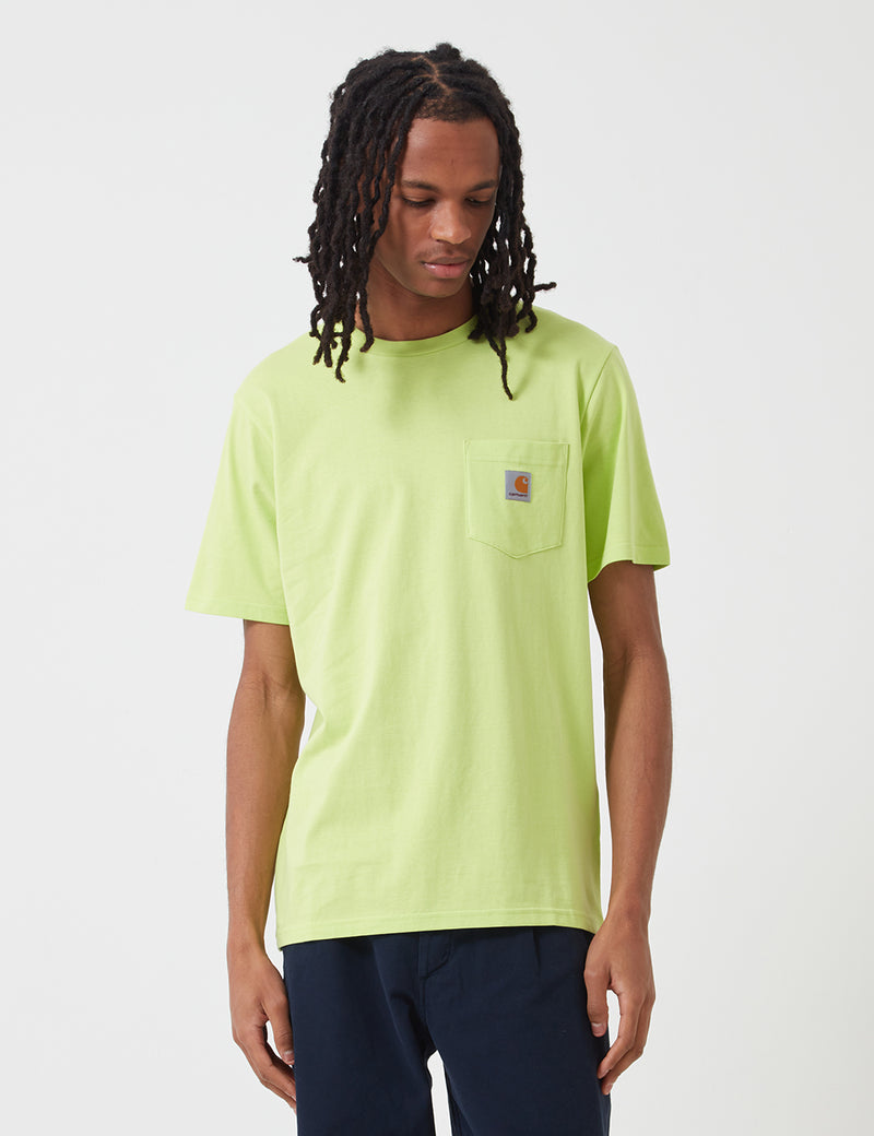 Carhartt-WIP-Taschen-T-Shirt - Lime Green