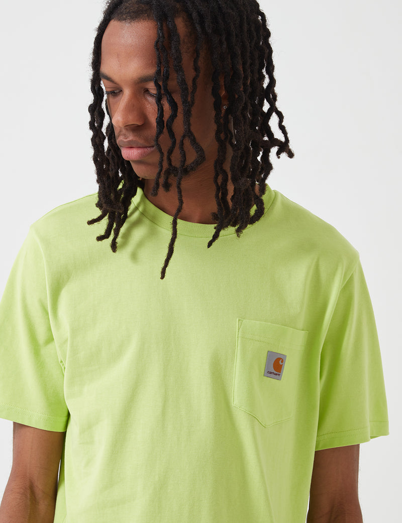 Carhartt-WIP-Taschen-T-Shirt - Lime Green