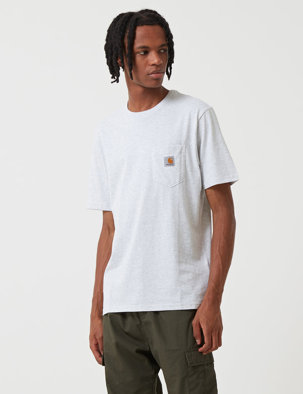 T-Shirt à Poche Carhartt-WIP - Ash Heather Grey