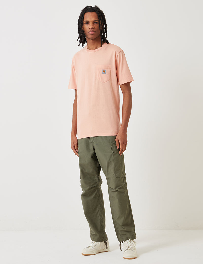 Carhartt-WIP Pocket T-Shirt - Peach Pink