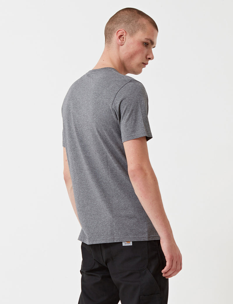T-shirt Carhartt Pocket - Gris Foncé Chiné