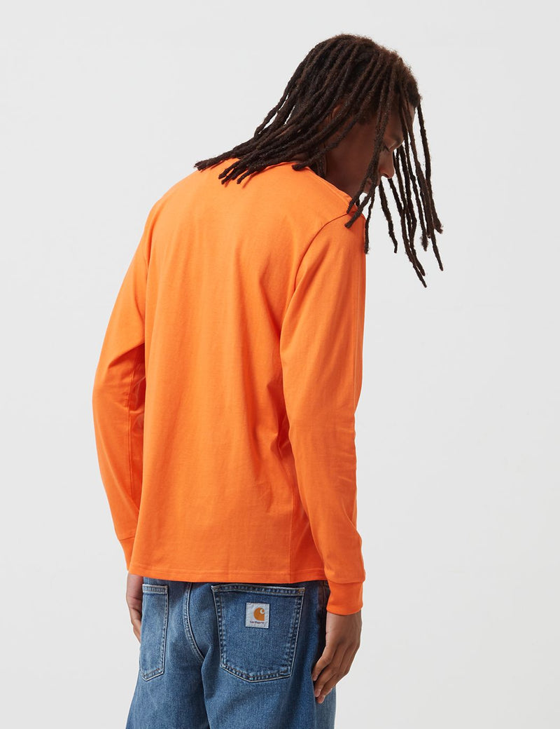 Carhartt-WIP Pocket Long Sleeve T-Shirt - Clockwork Orange
