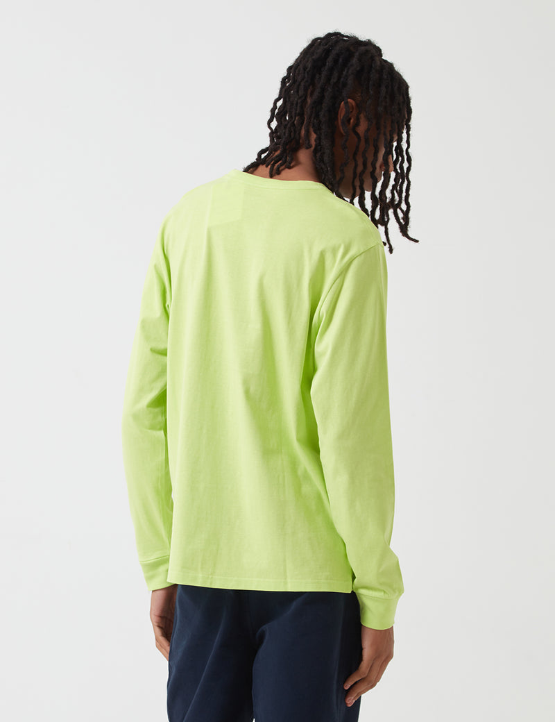 Carhartt-WIP Pocket Long Sleeve T-Shirt - Lime Green