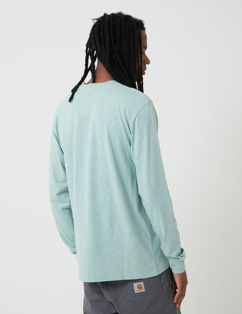 Carhartt-WIP Pocket Long Sleeve T-Shirt - Zola Heather