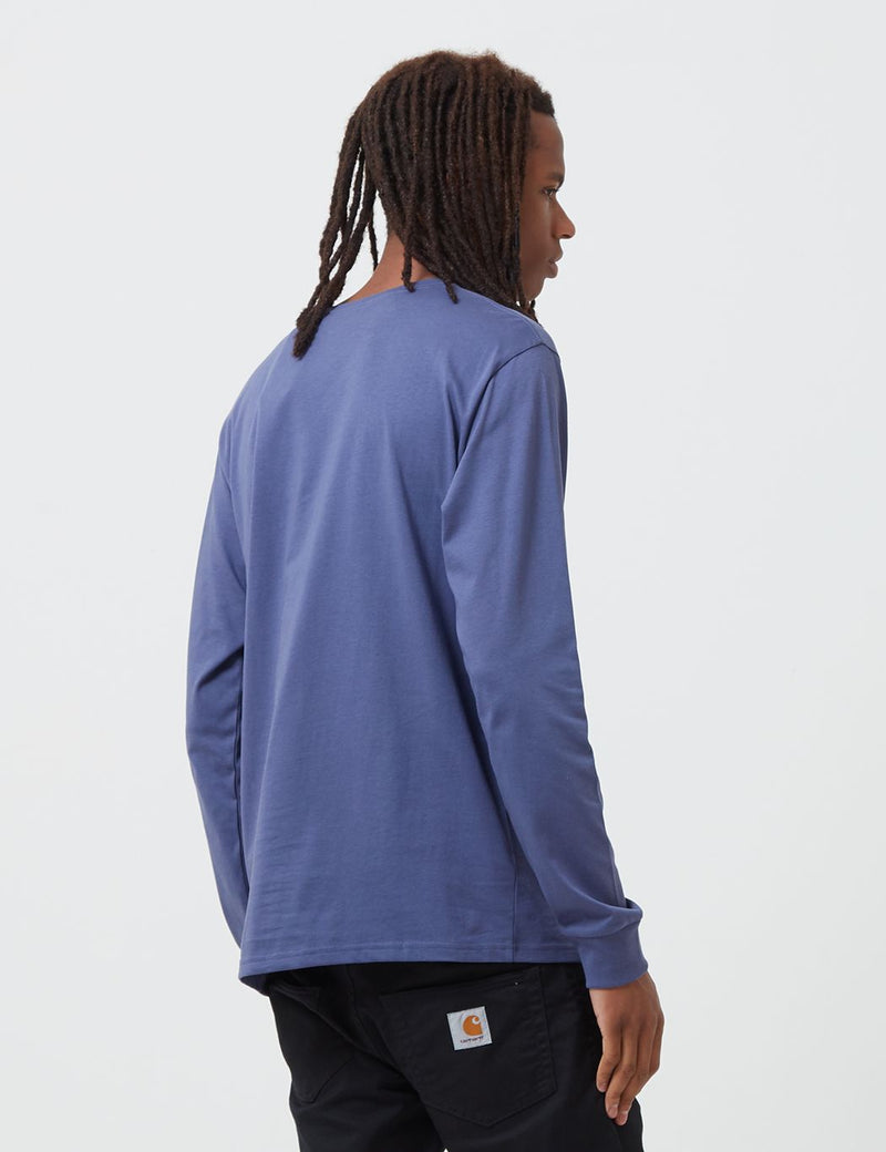 Carhartt-WIP Pocket Long Sleeve T-Shirt - Cold Viola