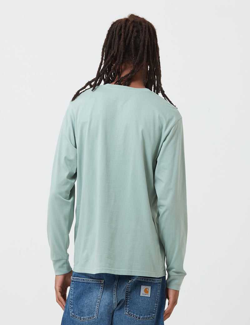 T-Shirt à Manche Longue Carhartt-WIP Pocket - Frosted Green
