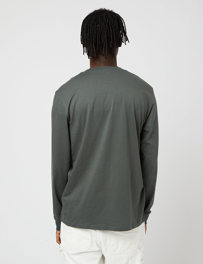 Carhartt-WIP Pocket Long Sleeve T-Shirt - Hemlock Green