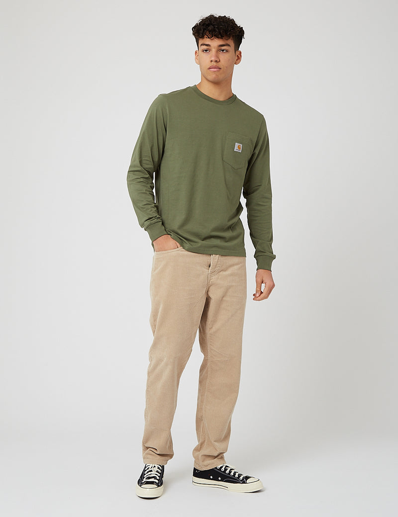 Carhartt-WIP Pocket Langarm T-Shirt - Dollar Green