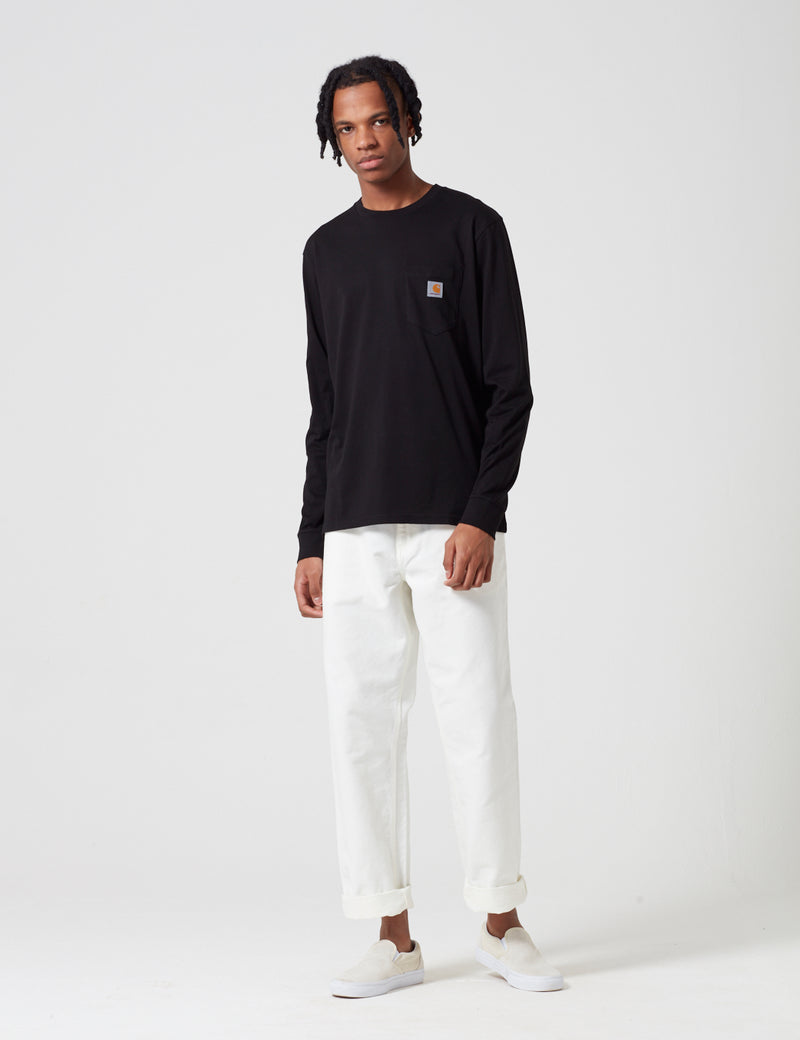 T-Shirt à Manche Longue Carhartt-WIP Pocket - Black