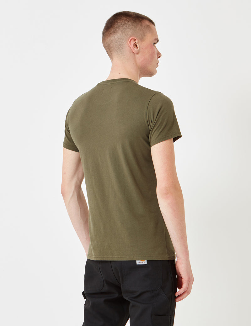 Edwin Pocket Jersey T-Shirt - Olive Green