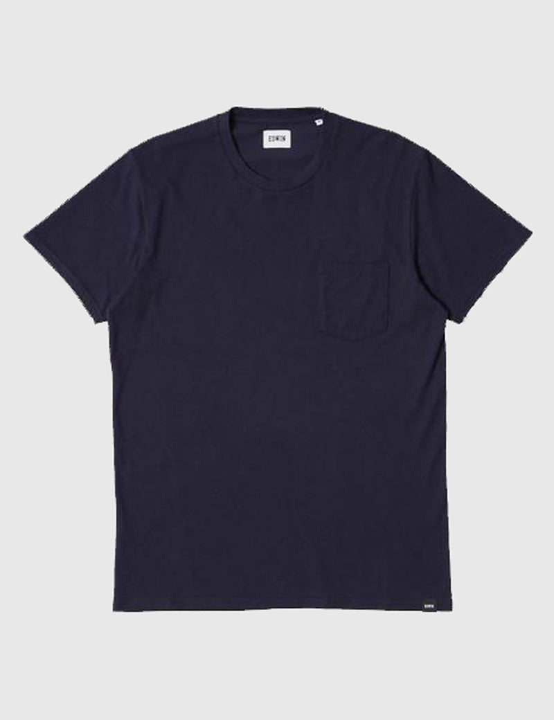 Edwin 포켓 티셔츠-네이비 블루