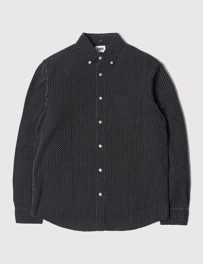 Chemise Edwin Standard - Noir/Blanc