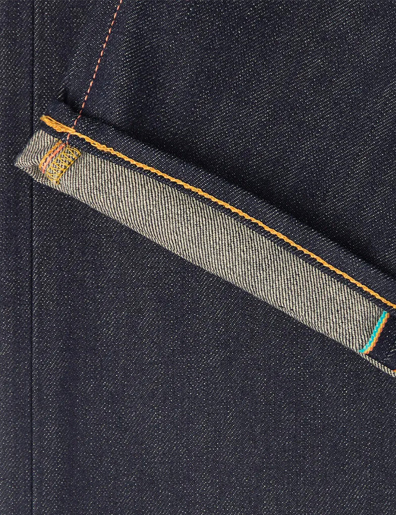 Edwin ED-55 Regular Tapered Jeans (63 Rainbow Selvage, 12.8oz) - Bleu non lavé