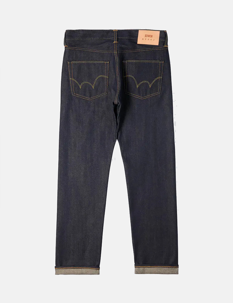 Edwin ED-55 Regular Tapered Jeans (63 Rainbow Selvage, 12.8oz) - Bleu non lavé