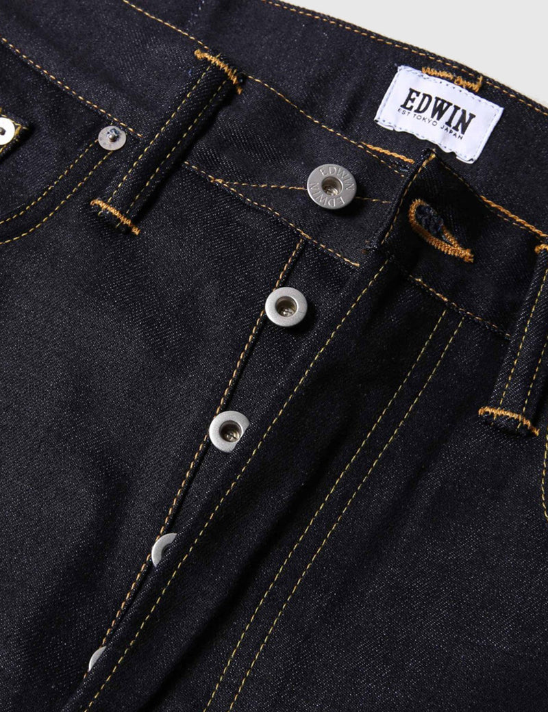 Edwin ED-55 Dark Blue Jeans 12oz (Regular Tapered) - Rinsed