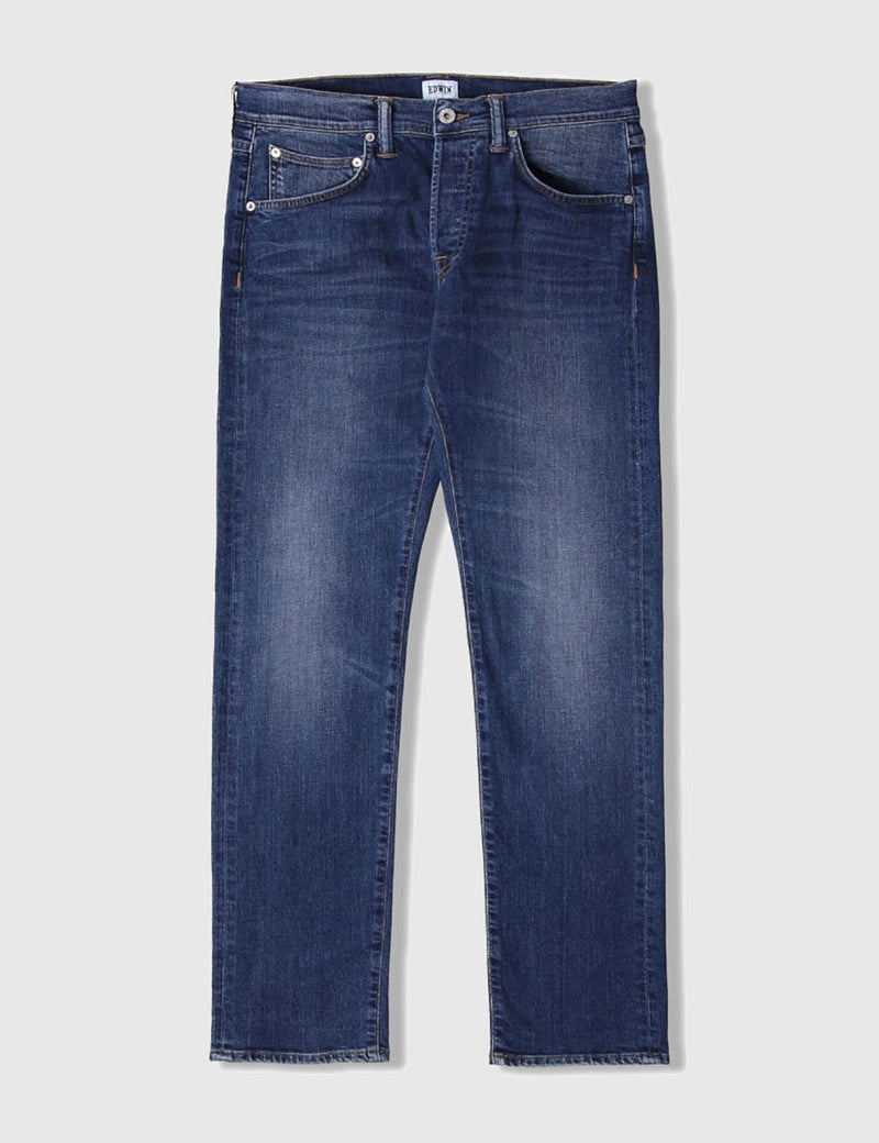 Edwin ED-55 Night Blue Jeans 11oz (Regular Tapered) - Mid Trip Used
