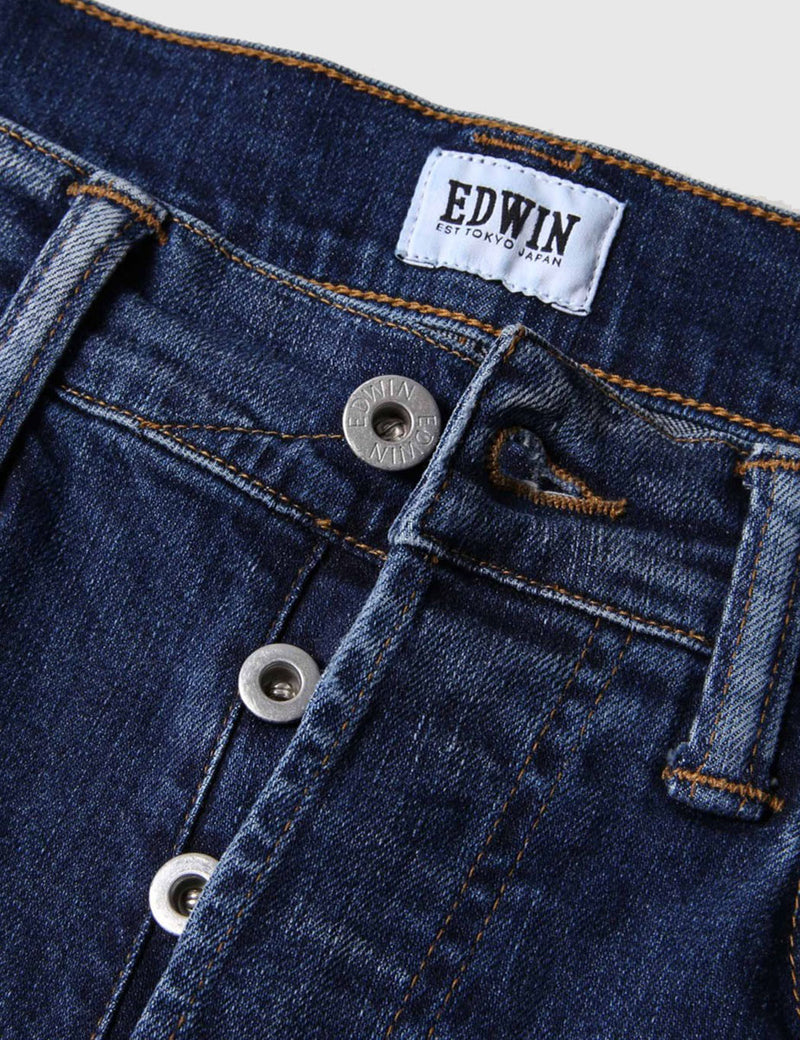 Edwin ED-55 Night Blue Jeans 11oz (Regular Tapered) - Mid Trip Used