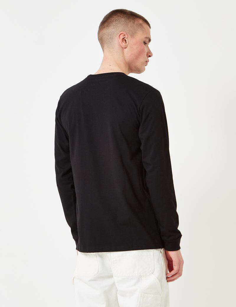 Carhartt-WIP Chase Long Sleeve T-Shirt - Black