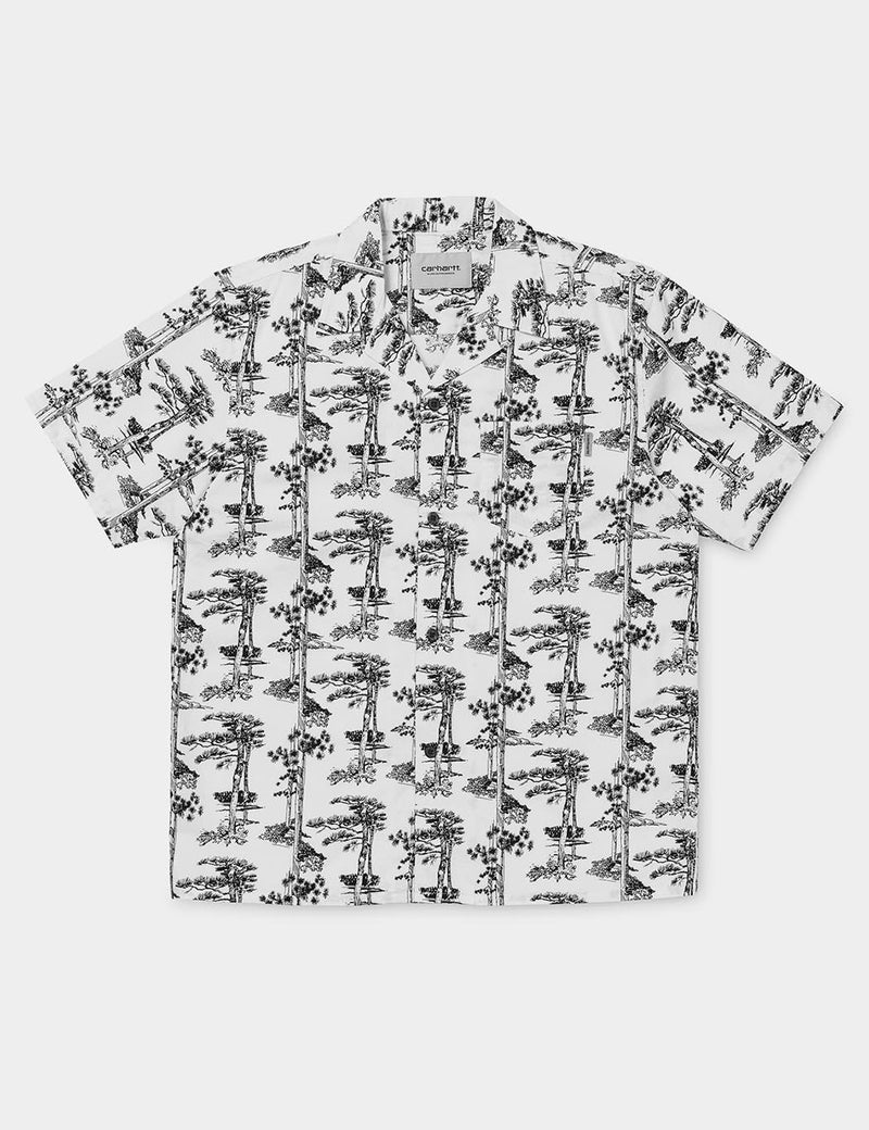 Carhartt Pine Hawaii Short Sleeve Shirt - White