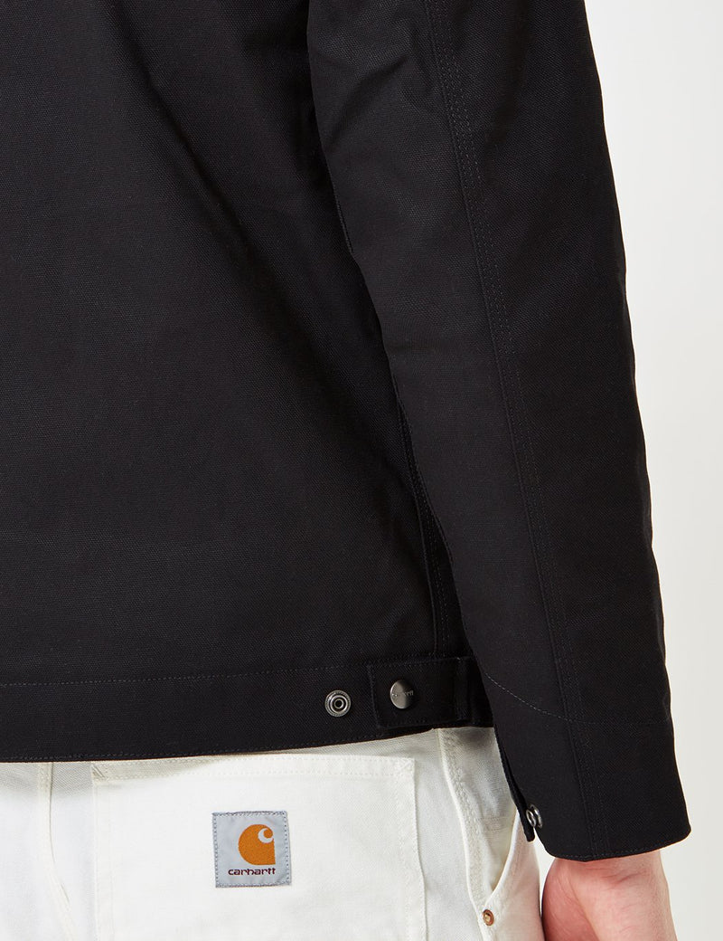 Carhartt-WIP Detroit Jacket (Organic Cotton, 12 oz) - Black rigid