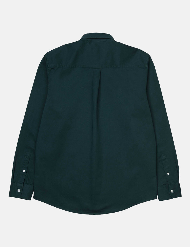 Carhartt-WIP Madison Shirt - Dark Fir Green / Merlot Red