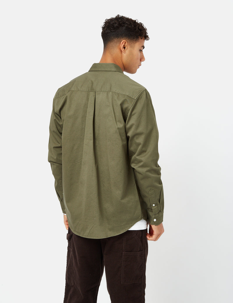 Carhartt-WIP Chemise Madison - Vert Algue/Cire