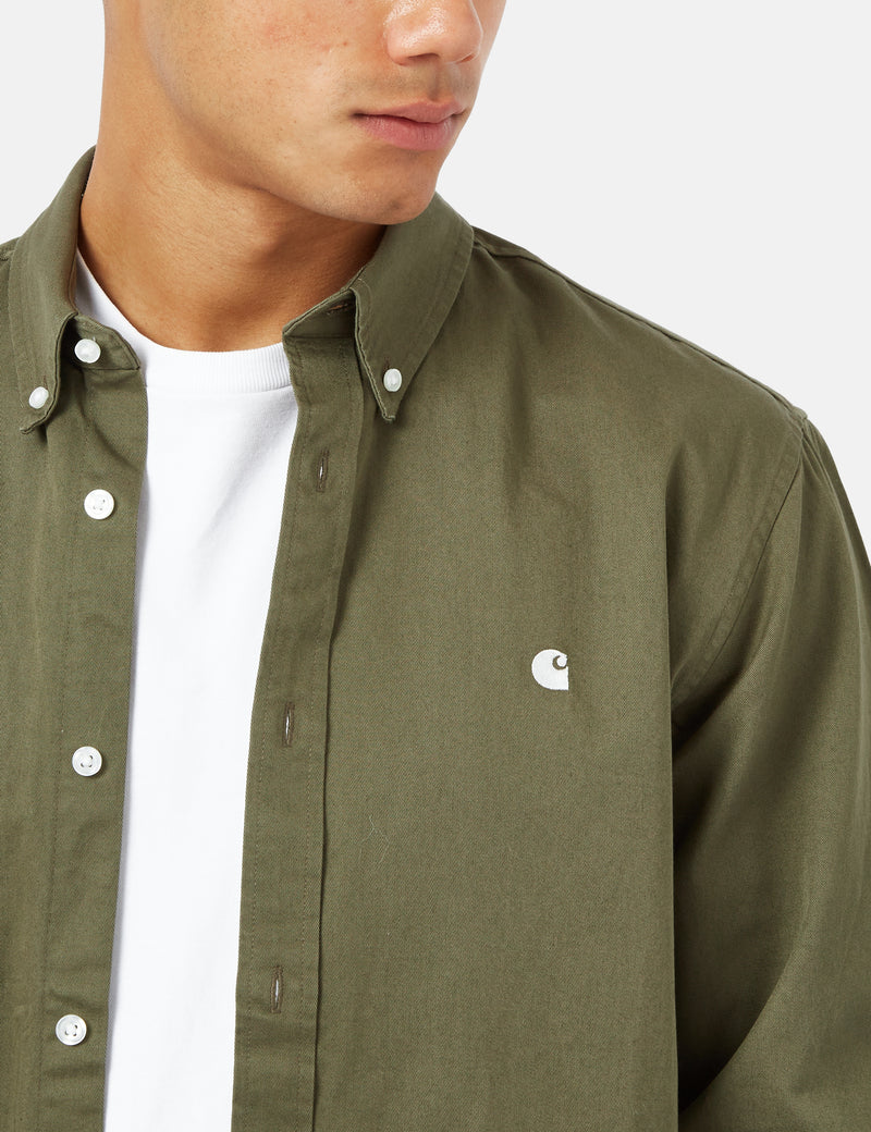Carhartt-WIP Chemise Madison - Vert Algue/Cire